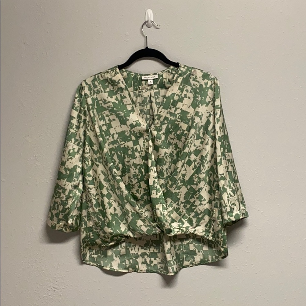 Prologue wrap style shirt